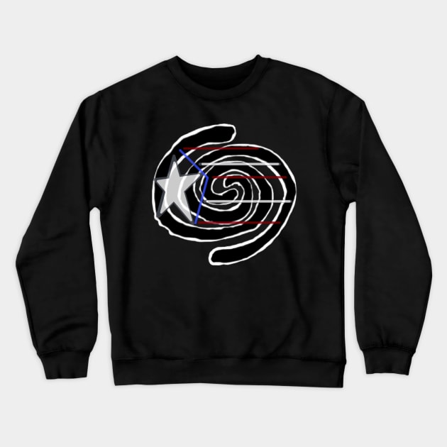 Agua Crewneck Sweatshirt by Orchid's Art